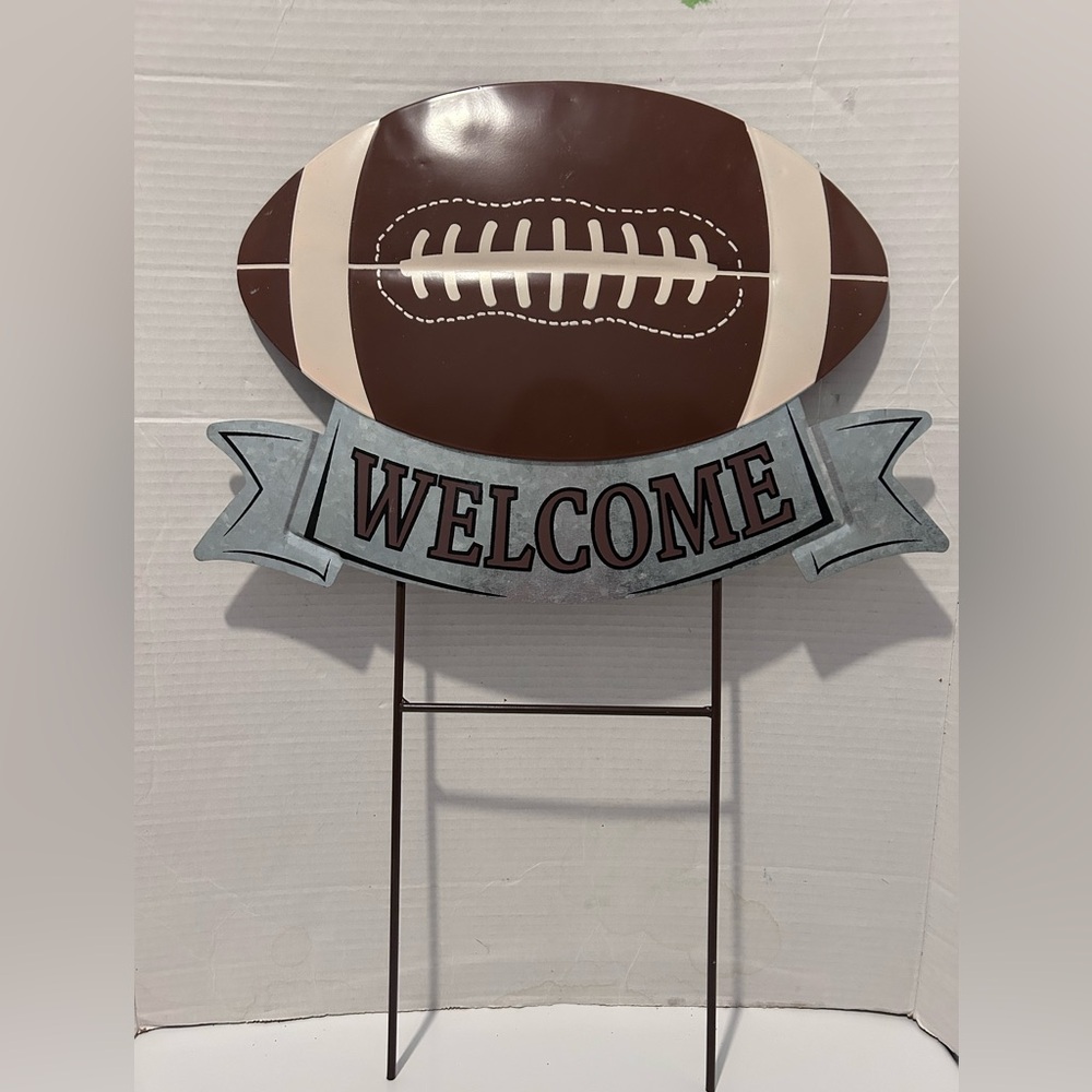 Ashland Welcome Home Football Metal Sign Decor Yard Stake